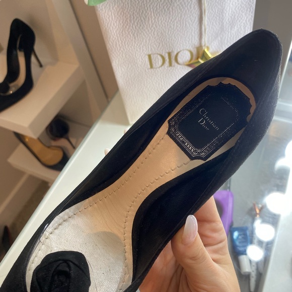 CHRISTIAN DIOR black Suede Miracle pump size 36 - Picture 5 of 5
